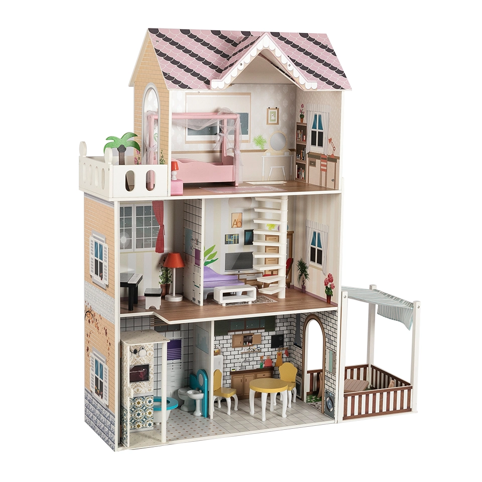 Wooden Educational Children Baby Promotion Gift Doll House