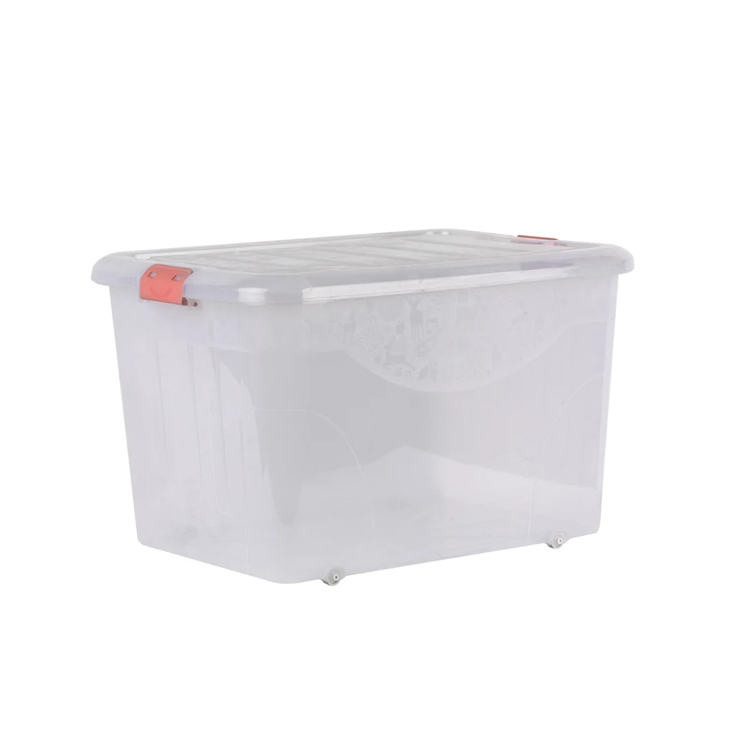 Plastic Kids Toy Storage Box Transparent