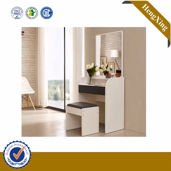 Tocador de madera de diseño moderno para el hogar, muebles de dormitorio, espejo de cristal, tocador de madera