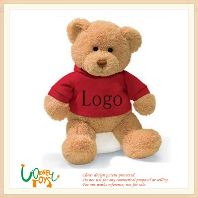 Oso de peluche con logotipo personalizado /relleno /niños/niños/suave/bebé/juguete de regalo para ventas al por mayor de peluche de China Fabricación de juguetes de peluche