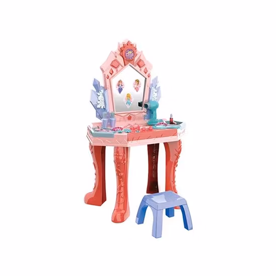 Tocador con Luces Música Niños Juegos de Maquillaje Kit de Maquillaje Niñas