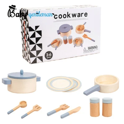 Juguete de utensilios de cocina de madera de simulación de juego de simulación de cocina personalizada para niños Z10569d