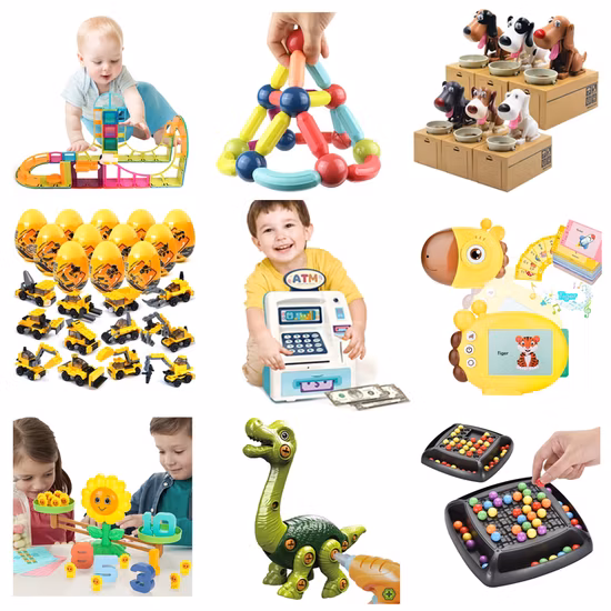Venta al por mayor Niños Intelectual Educativo Bebé Juguete Muñeca Rompecabezas Die Cast Coche Regalo promocional Control remoto RC Coche Niños Juguete Plástico Juguete educativo